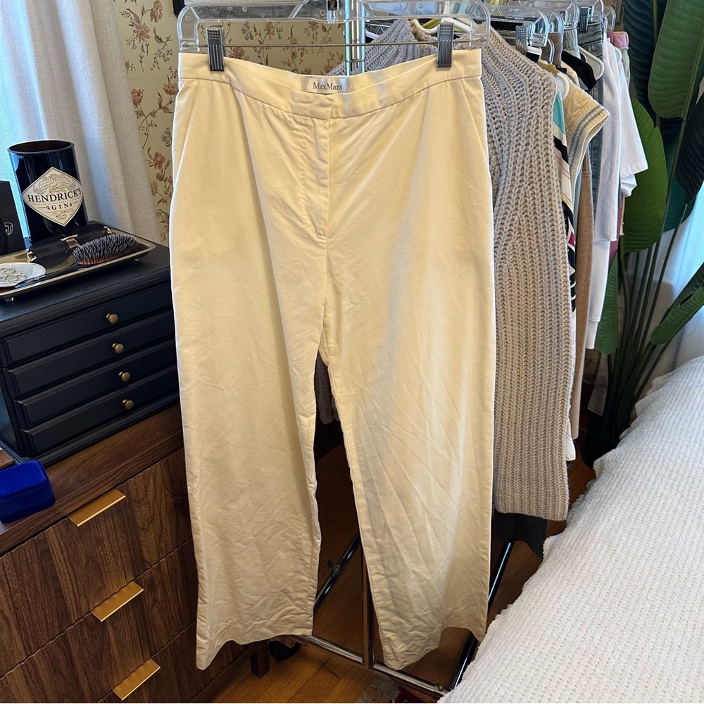 Max Mara cream trousers US sz 8